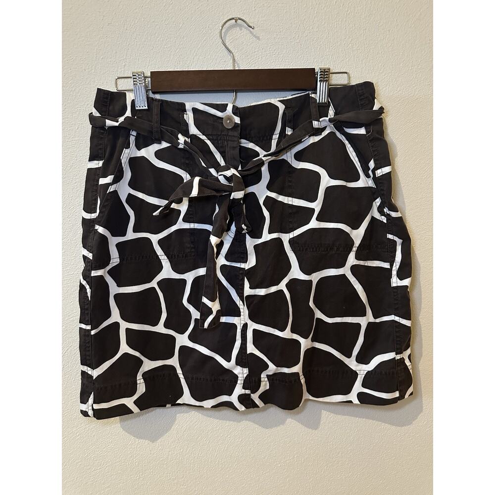 Lands End Cow Print Skirt Size 8